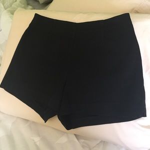 High Waisted Black Shorts