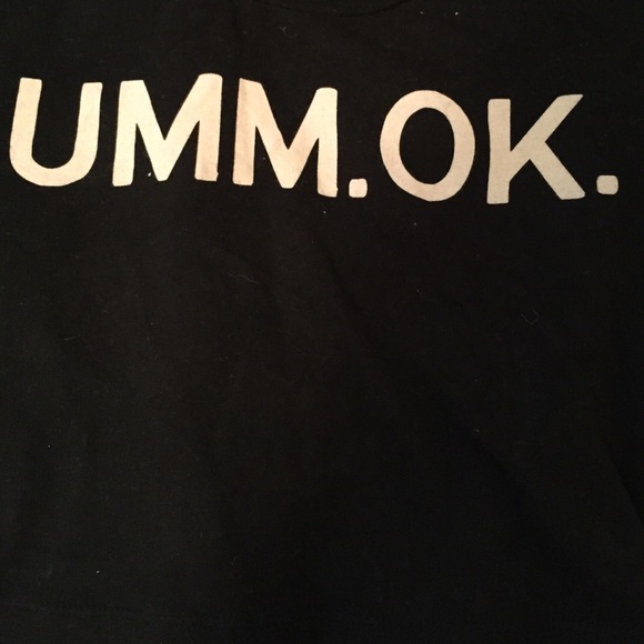"UMM. OK." crop top