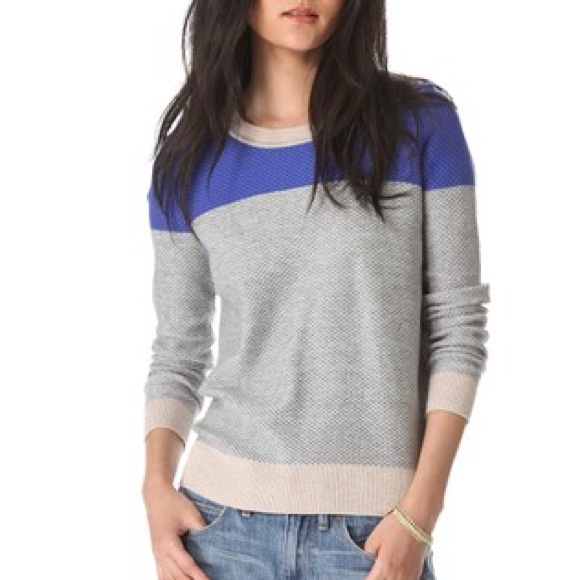 Madewell Sweaters - Basket Weave Colorblock Sweater