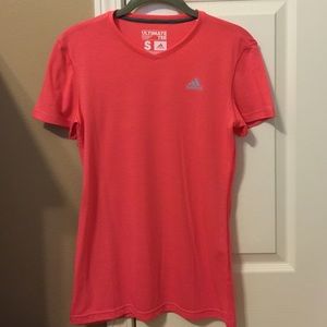 Coral Adidas Tee / NWOT