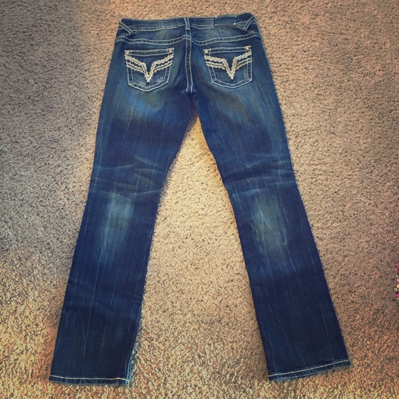 Vigils Distressed straight leg jeans