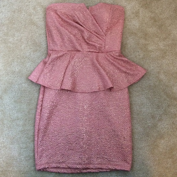 Nwt AGACI peplum pink dress