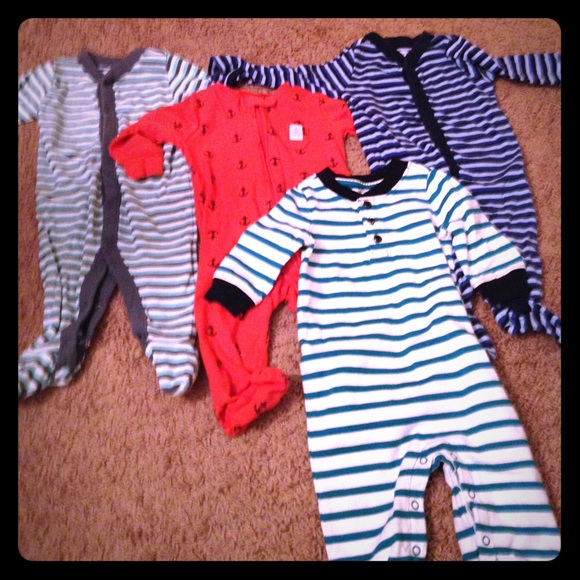 ***sold*****3-6 month cotton sleepers