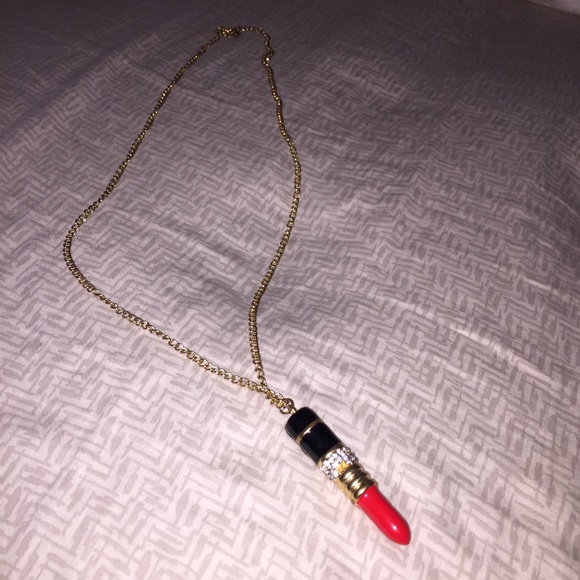 Lipstick Necklace
