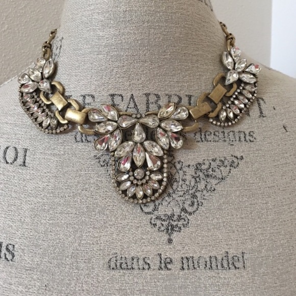 J. Crew Crystal Cluster Necklace - Picture 3 of 3