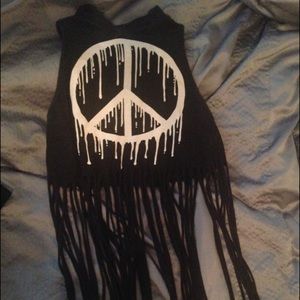 Charlotte Russe Peace Crop Tank