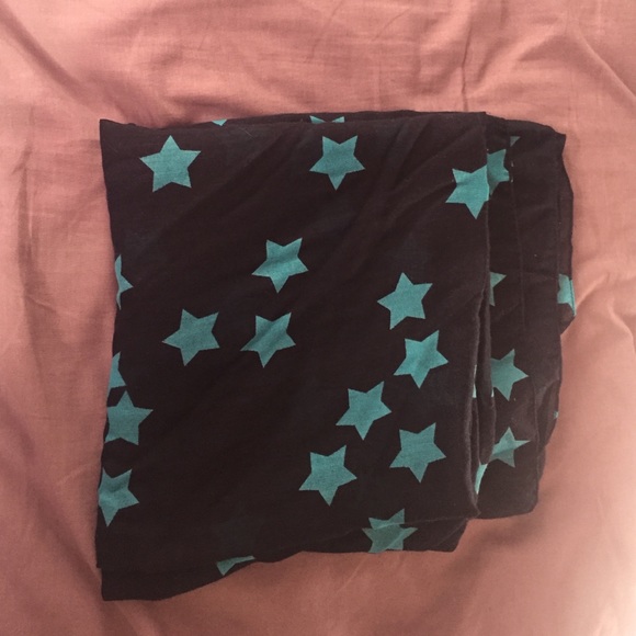 🌟Navy blue and Aqua star print scarf🌟