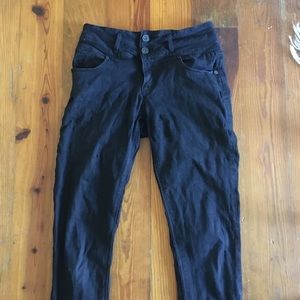 Mod rise skinny jeans