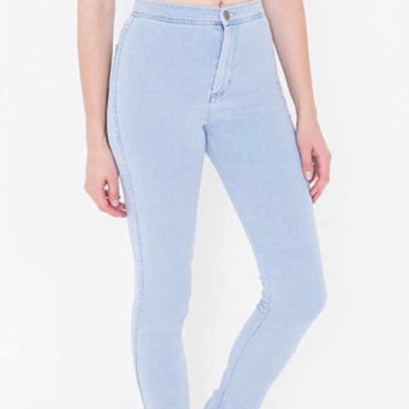 American Apparel Pants - American Apparel Easy Jeans - Small - Light Blue
