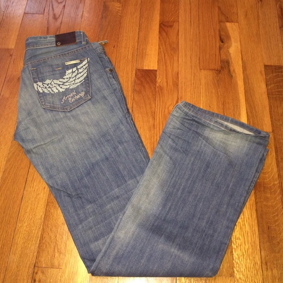 Armani exchange distressed jeans!!