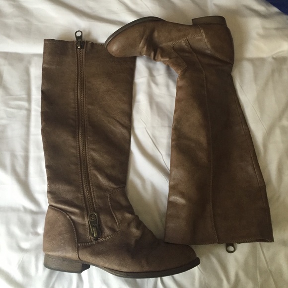 Tall brown boots
