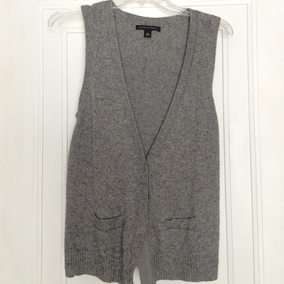 Gray wool banana republic sweater vest