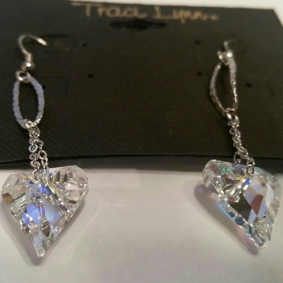 Crystal Heart Earrings