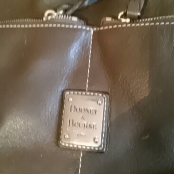 Dooney & Burke brown leather tote - Picture 2 of 4