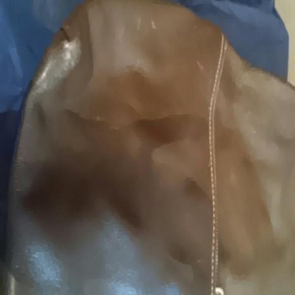 Dooney & Burke brown leather tote - Picture 3 of 4