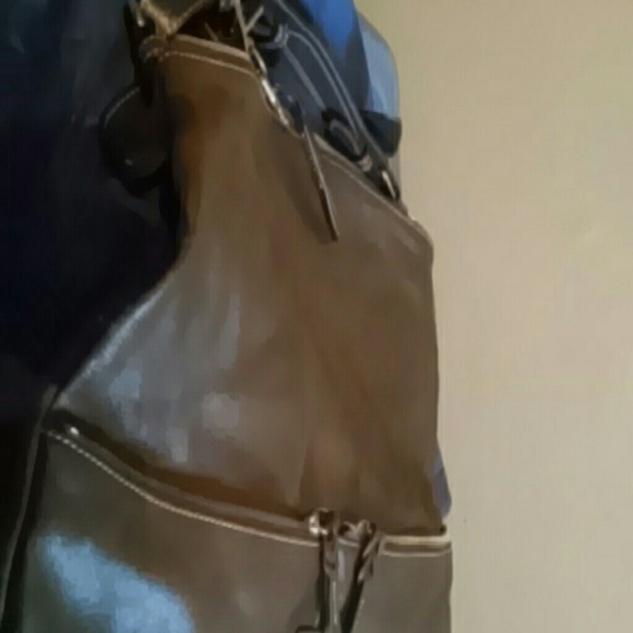 Dooney & Burke brown leather tote - Picture 4 of 4