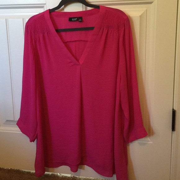 Beautiful fuscia blouse. Worn once!