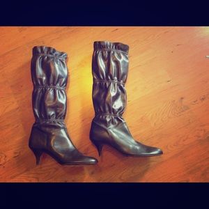 Italian Leather Knee-High Boots