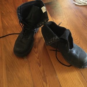 Original leather combat boots
