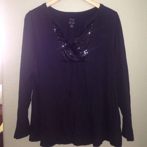 Fun and Flirty Black Shirt