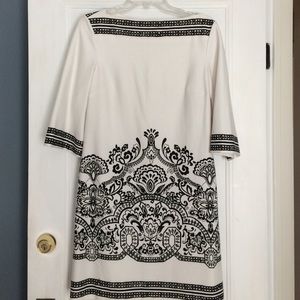 Black and Cream shift dress