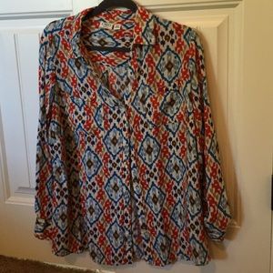 Multicolored button-down