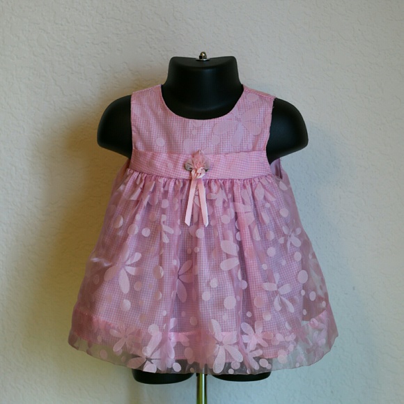 Baby pink dress size 3 - 6 months