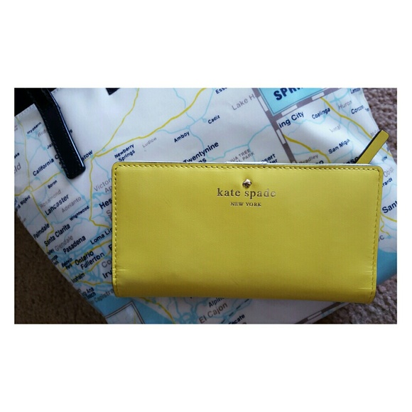 Kate spade yellow wallet