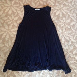 ACEMI black tunic/mini swing dress