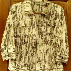 Sale.....Jacket - Chico's snake print jacket
