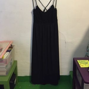 Black maxi dress