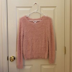 Pink Fuzzy Sweater
