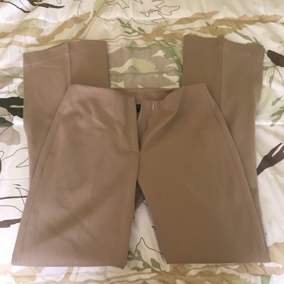 Beige Bell Bottom Style Pants