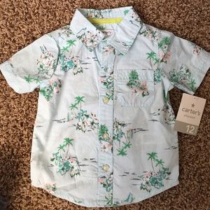 Carters 12M paradise button-up