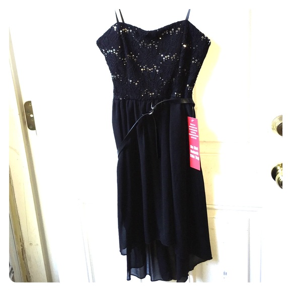 Black dress with silver sequins!