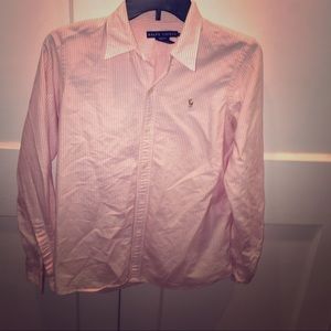 Ralph Lauren pink stripped button down