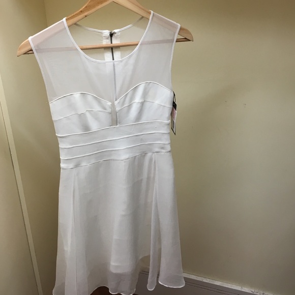 White BCBGMAXAZRIA Miranda Dress