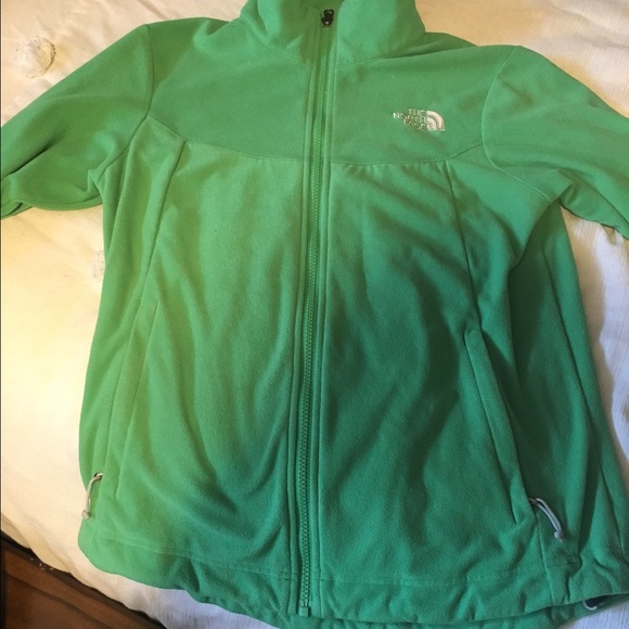 Light North Face zip-up jacket