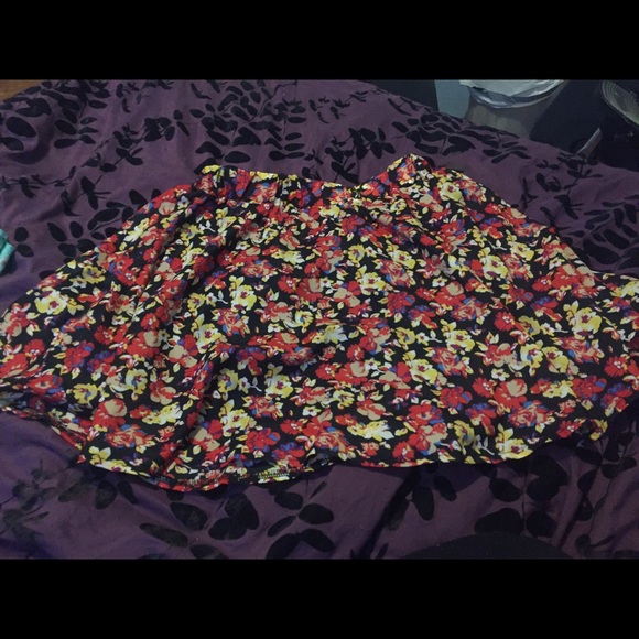 Floral Print Skirt