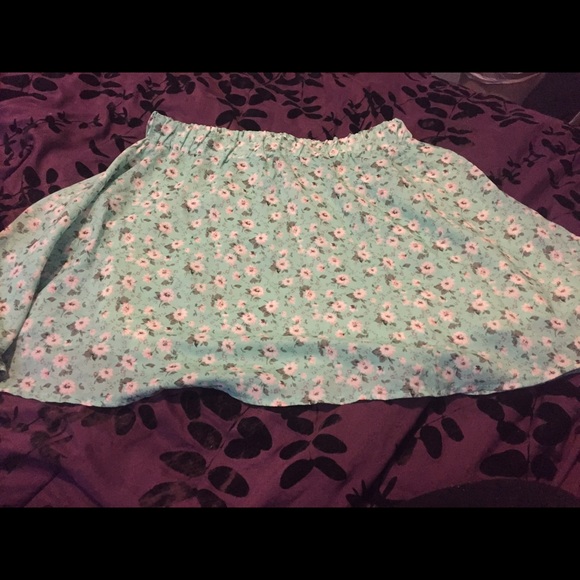 Floral Print Skirt