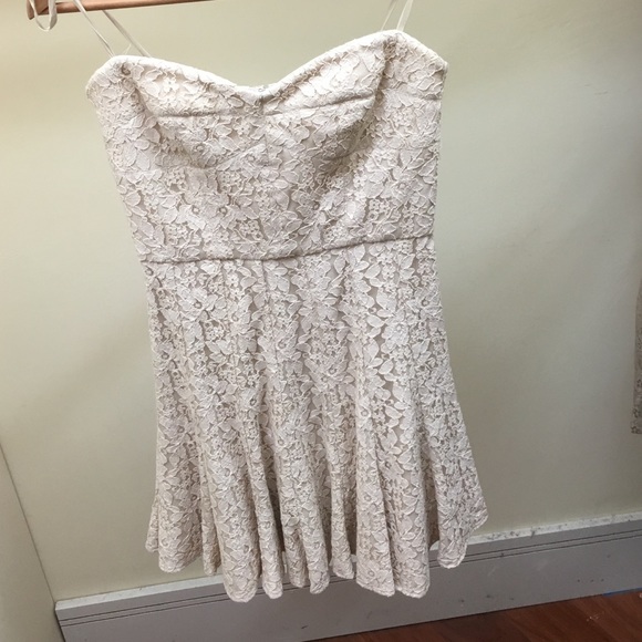 Lace Strapless Dress