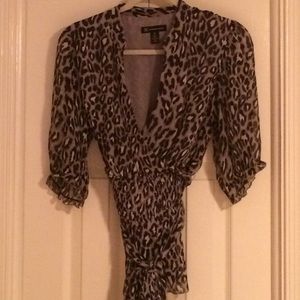 Animal print blouse