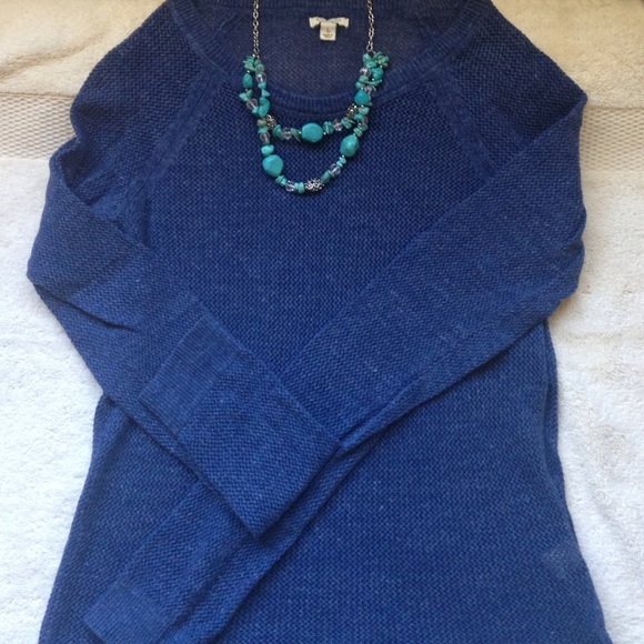 Open weave sweater blue by Sonoma size L.