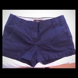 Navy J Crew 3" Chino Short