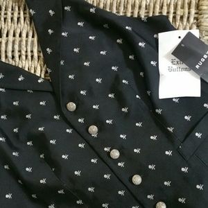 Rugby Skull and Cross bones vest