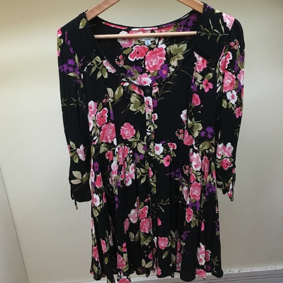 Urban Outfitters floral long sleeve dress