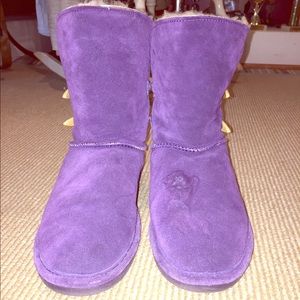 Bear paw purple boots