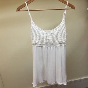 ⚠️SOLD⚠️LF White Crochet Dress