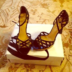 Nine West strappy platform heels