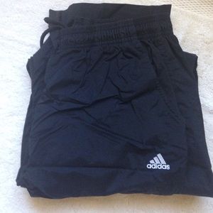 Adidas track pant size L color black.